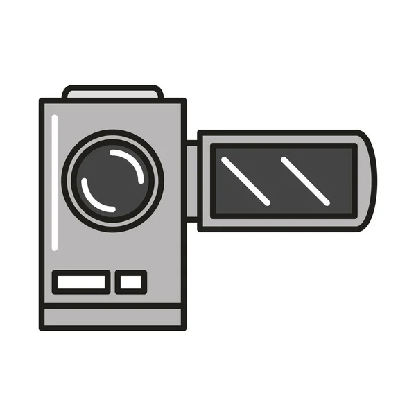 Videokamera Isoliertes Icon Design — Stockvektor