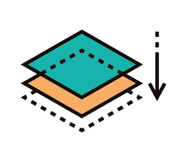 Diseño Gráfico Icono Diseño Aislado — Vector de stock