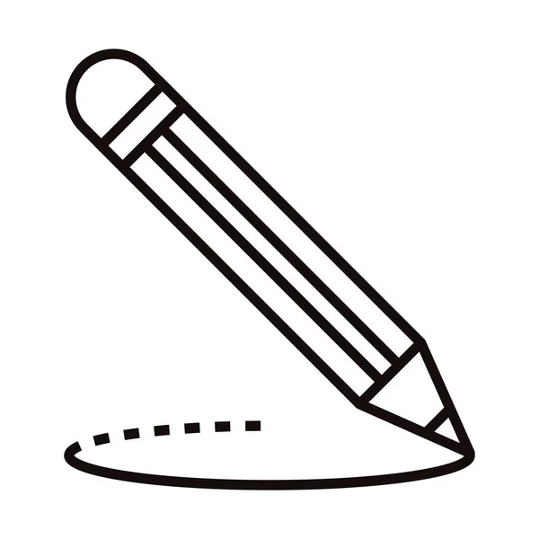 Lápiz Gráfico Diseño Icono Estilo — Vector de stock