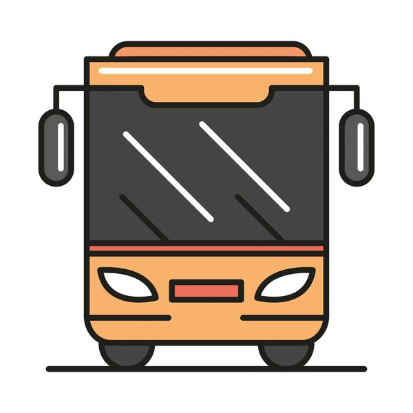 Trasporto Autobus Icona Isolata — Vettoriale Stock