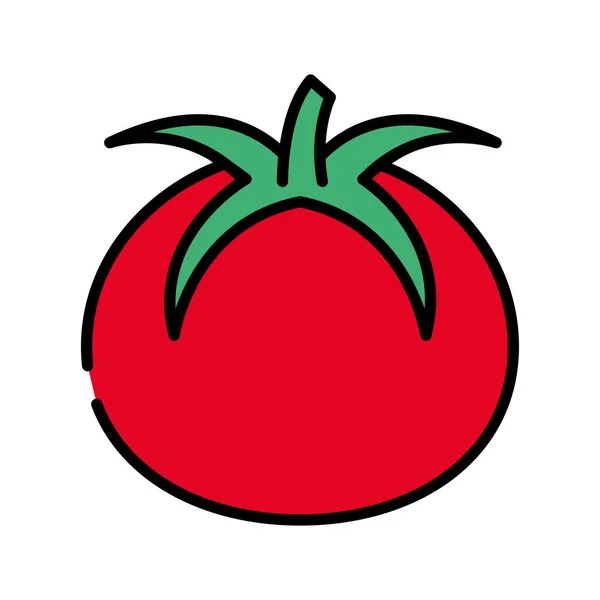 Ikon Makanan Sayuran Tomat Terisolasi - Stok Vektor