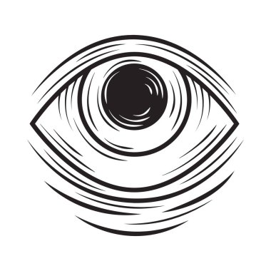 göz sihirli görme simgesi izole