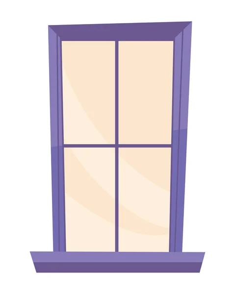 Izolovaný Styl Ikony Rámu Okna — Stockový vektor