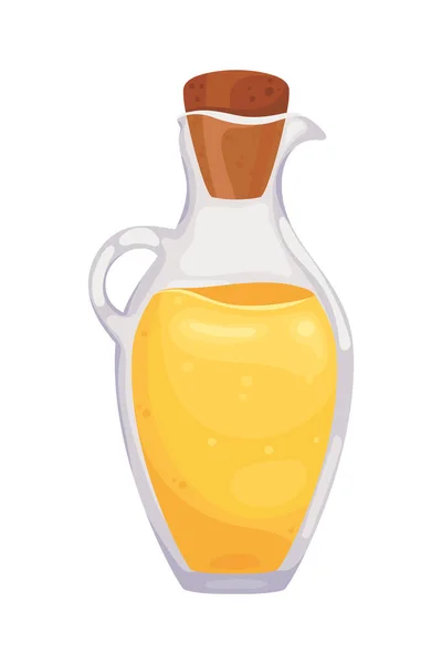 Olive Oil Jar Icon Isolated — Vector de stock