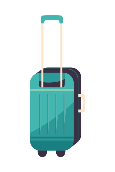Koffer Mit Rädersymbol Isoliert — Stockvektor