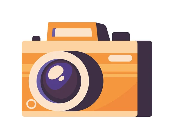 Photo Camera Icon Isolated Design — 图库矢量图片
