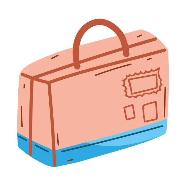 行李箱图标隔离白色背景 — 图库矢量图片
