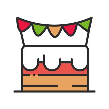 pasta festivali simgesi izole edilmiş tasarım