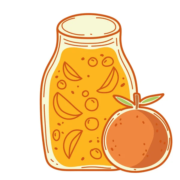 Entgiftung Orangengetränk Isoliert Symbol — Stockvektor