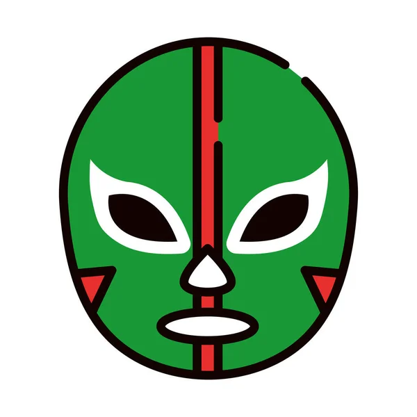 Icono Máscara Mexicana Diseño Aislado — Vector de stock