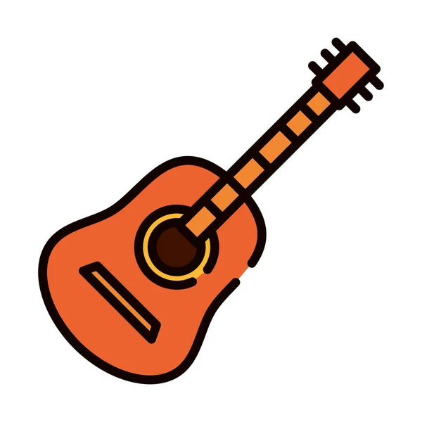 Значок Гітарної Музики Ізольовано — стоковий вектор