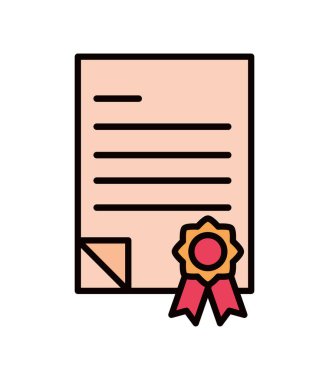 yasal belge simgesi izole edilmiş tasarım