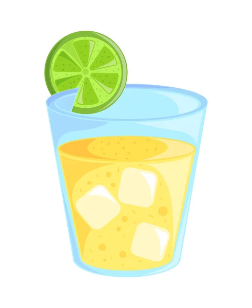 Cocktail Icon Isolated White Background — Stock Vector