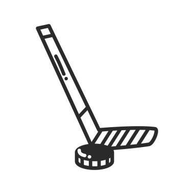 hokey sporu karalaması izole edilmiş simge