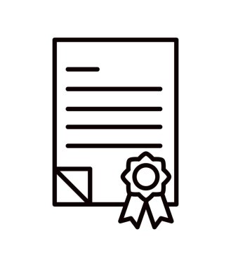 yasal belge satırı simgesi izole edilmiş tasarım