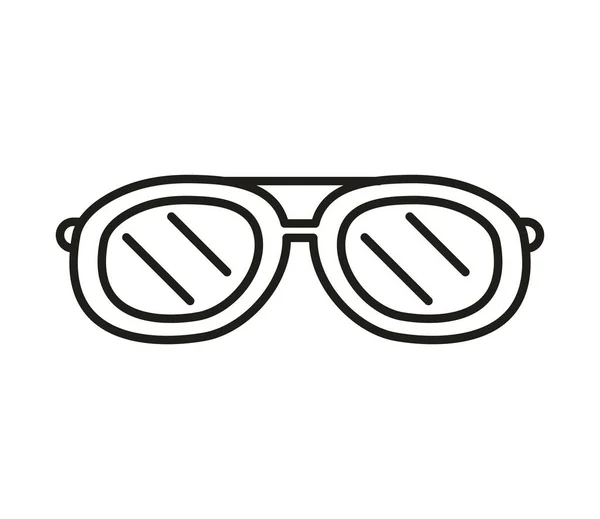 Sonnenbrille Zubehör Linie Isoliert Symbol — Stockvektor