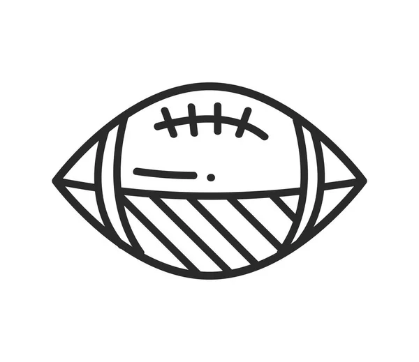 Ball American Football Sports Doodle Isolated Icon — Stock Vector