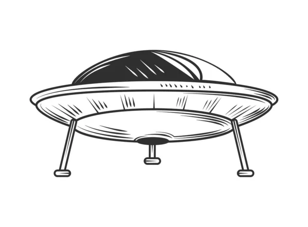 Extraterrestrial Life Ufo Icon Isolated — Stock Vector