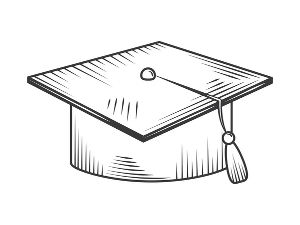 毕业帽图标隔离设计 — 图库矢量图片