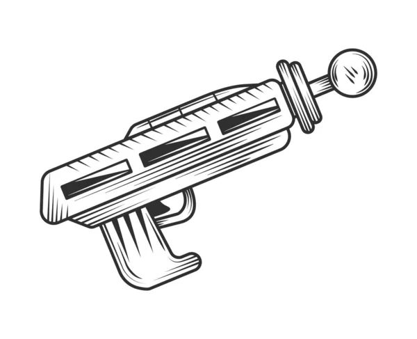 Alien Gun Icon Isolated Design — Stock Vector