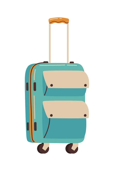 Moderne Koffer Symbol Isoliert Weißen Hintergrund — Stockvektor
