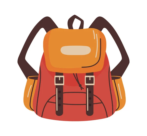 Backpack Tourism Icon Isolated White Background — Stock Vector