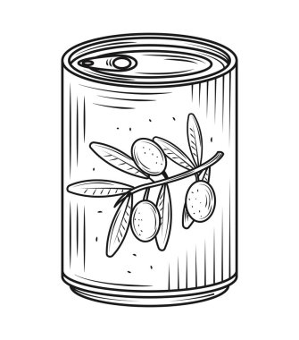canned olives icon isolated design