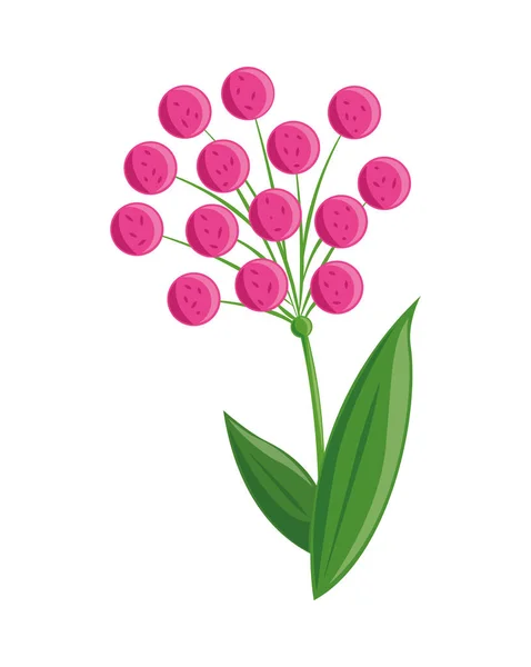 Flores Ramo Primavera Icono Aislado Estilo — Vector de stock