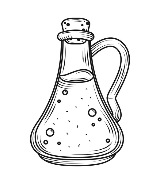 Оливкова Пляшка Олії Органічна Ікона Ізольована — стоковий вектор