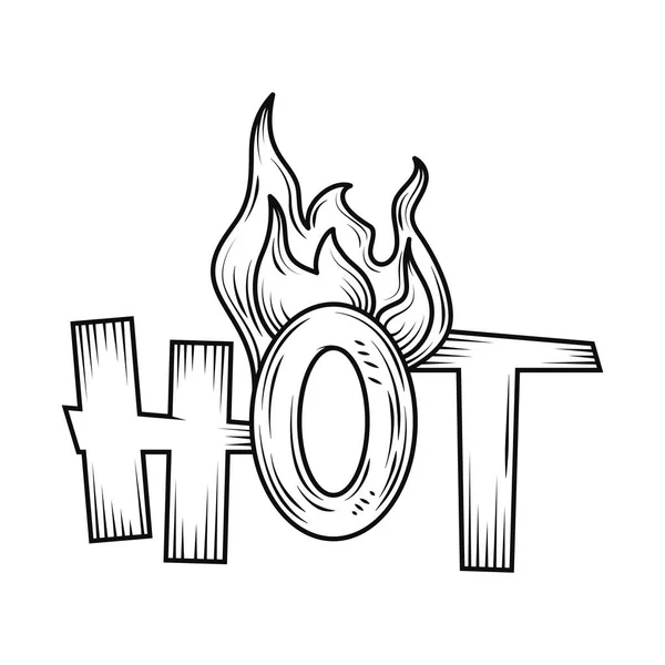 火热字母图标隔离设计 — 图库矢量图片