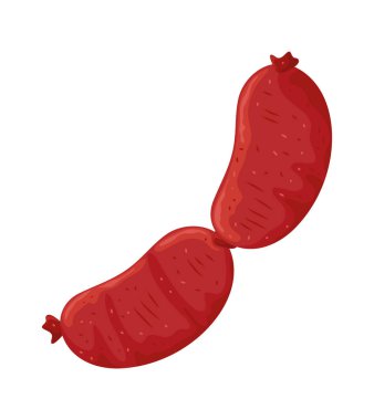 Sosis et ızgarası simgesi izole