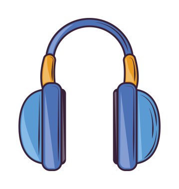 headphones icon isolated white background