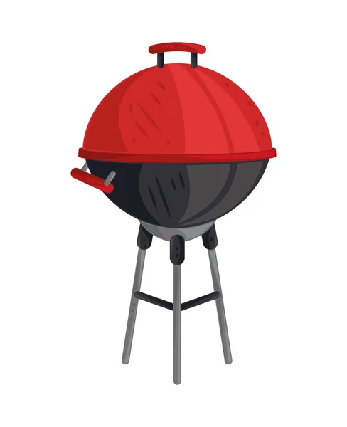 Bbq Grill Icon Isolated Design — 스톡 벡터