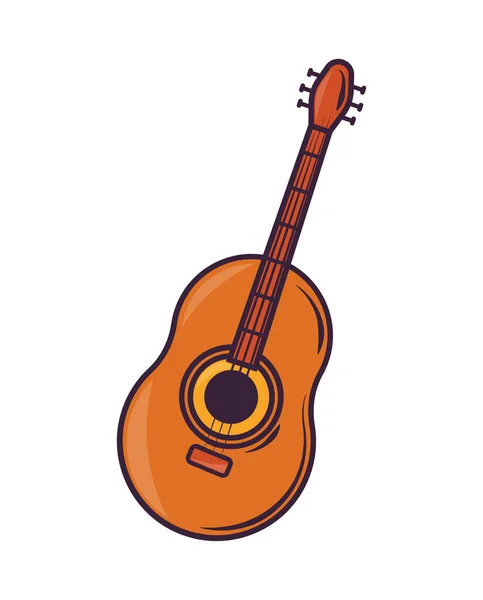 Изолированная Икона Гитарного Инструмента — стоковый вектор
