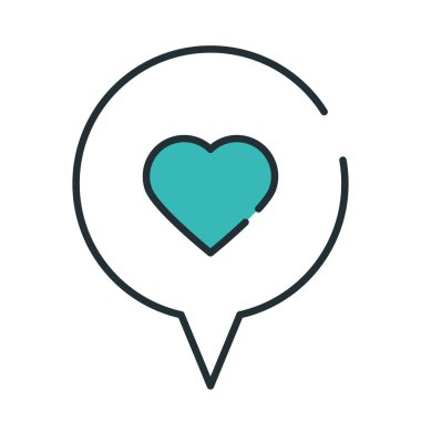 sosyal medya simgesi gibi izole