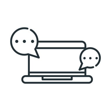 laptop anlık ileti satırı simgesi izole edildi