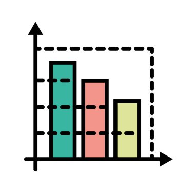 matematik diyagramı simgesi izole tasarımı