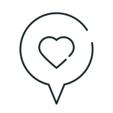 sosyal medya çizgisi simgesi gibi izole