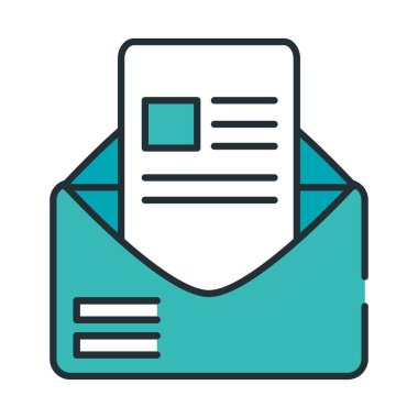 e- posta ileti simgesi izole edildi