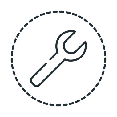 destek aracı satır simgesi izole edilmiş tasarım