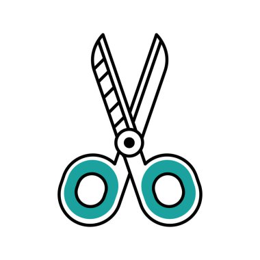 makas kırtasiye simgesi izole edilmiş tasarım