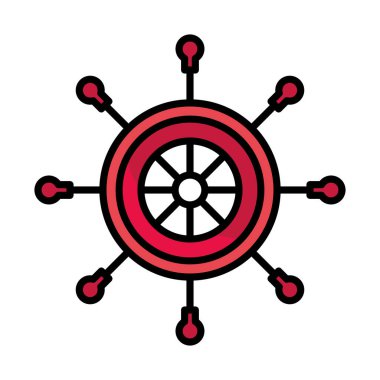 tekne direksiyon simgesi izole edildi