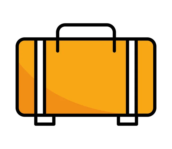 Koffer Reise Ikone Isoliertes Design — Stockvektor