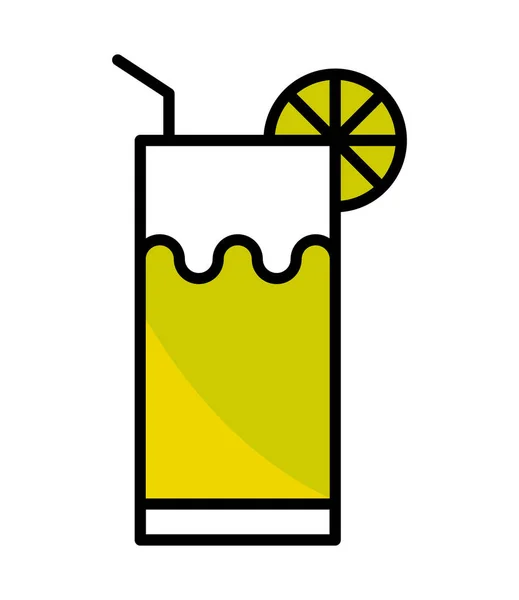 Cocktail Drink Icon Isolated Design — Stockový vektor