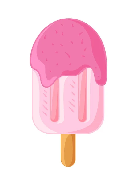 グルメ夏のアイスクリームの鮮度のアイコンを隔離 — ストックベクタ