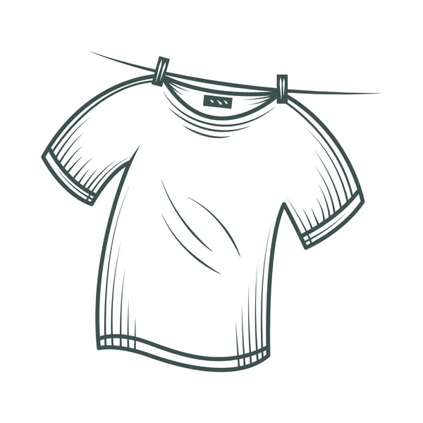 Повседневная Одежда Рубашки Мужчин Икона Изолированы — стоковый вектор