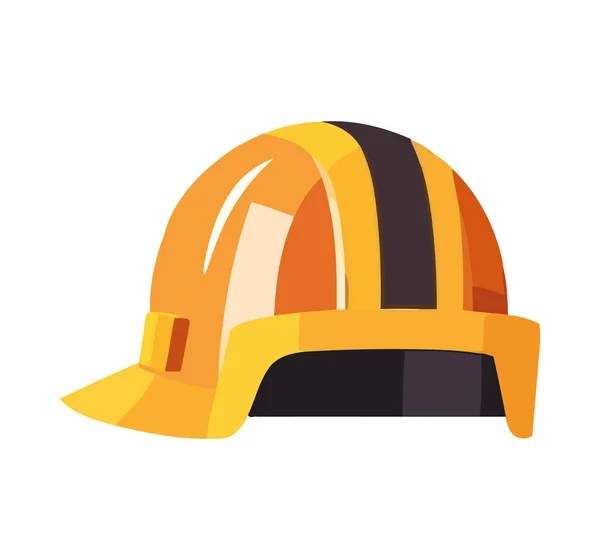 Construction Hardhat Work Safely Icon Isolated — Stock Vector