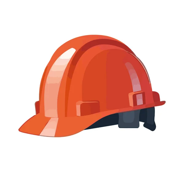 Coiffures Industrie Pour Icône Construction Protection Isolé — Image vectorielle