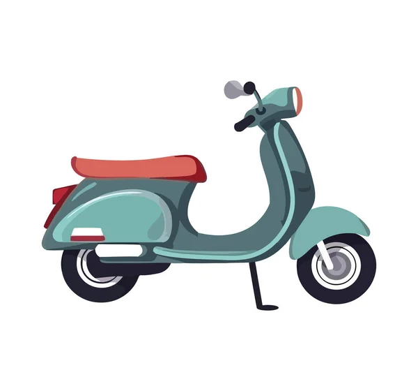 Nowoczesny Motocykl Wysokiej Prędkości Ikona Izolowane — Wektor stockowy