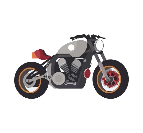Signo Motocicleta Chrome Icono Libertad Aislado — Archivo Imágenes Vectoriales